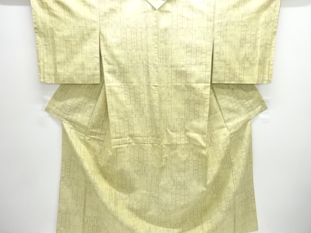 JAPANESE KIMONO / TOKAMACHI TSUMUGI / WOVEN ABSTRACT PATTERN